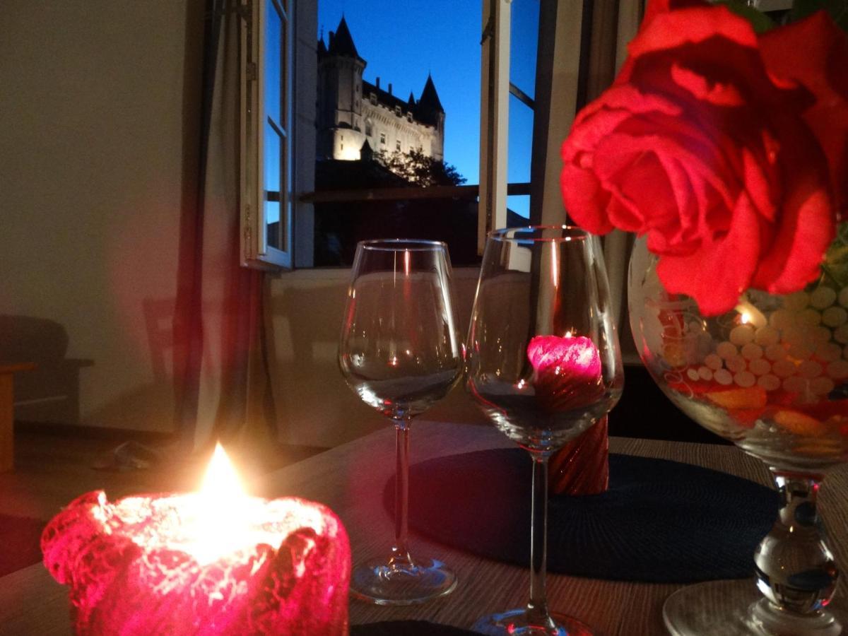 Vue Splendide Sur Chateau Saumur Luaran gambar